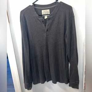 ST. JOHNS BAY men’s gray thermal, size medium